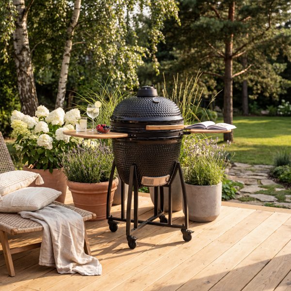 Kamado Grill | BBQ Ø55 cm | Svart Kamado Grill | BBQ Ø55 cm | Svart
