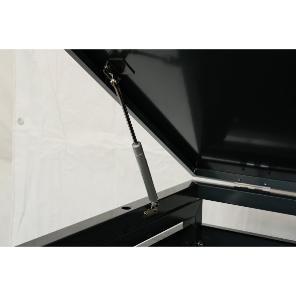 Soptunneskjul 1 kärl | Låsbar | Gasfjäder & ventilation | Mörkgrå metall Soptunneskjul 1 kärl | Låsbar | Gasfjäder & ventilation | Mörkgrå metall