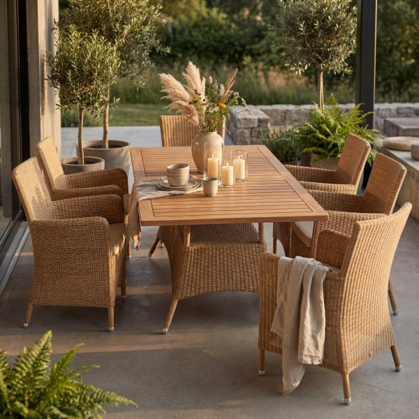 Konstrottingstol i natur med armstöd | Yxland 2-pack | 53x62x86 cm Konstrottingstol i natur med armstöd | Yxland 2-pack | 53x62x86 cm