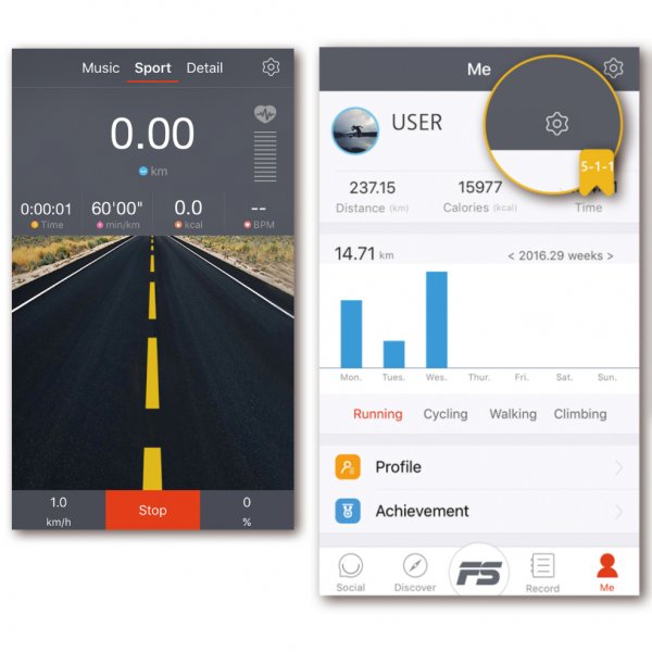 Löpband | Android/IOS träningsapp | TR002 Löpband | Android/IOS träningsapp | TR002