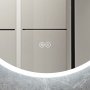 Rund badrumsspegel 80cm med LED-lyse | Anti-fog & touch-styrning