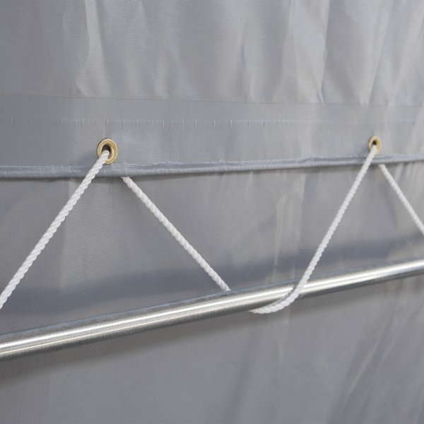 Lagert�lt 7x14m | 3,8m h�jd | 98m� 620g/m� | Med takpanel | PVC - Gr�