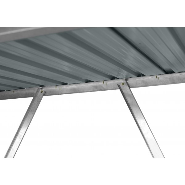 Vedskjul 163x89cm | Galvaniserat stl