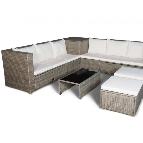 Exklusiv loungegrupp | Inbyggd förvaring | Brun konstrotting | Djursvik Exklusiv loungegrupp | Inbyggd förvaring | Brun konstrotting | Djursvik