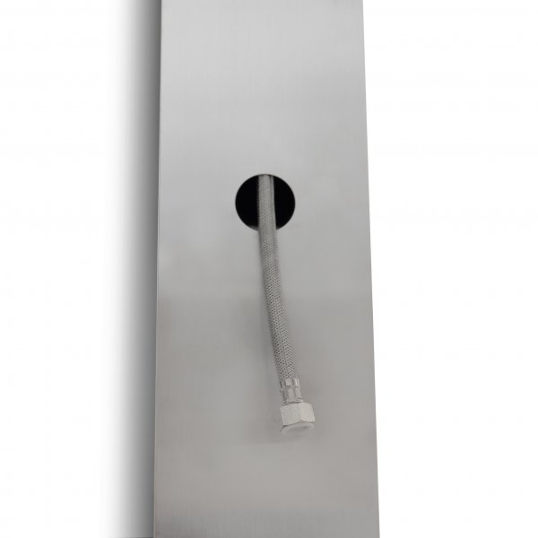 Utedusch med toppdusch & regndusch | Borstat rostfritt stål Utedusch med toppdusch & regndusch | Borstat rostfritt stål