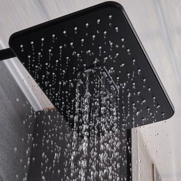 Takduschset med LED-display | Svart Takduschset med LED-display | Svart