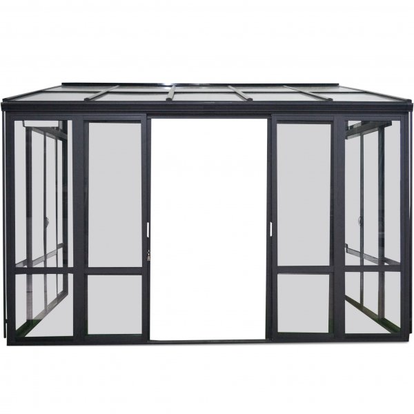 Uterum 10,7m | Skerhetsglas och kanalplast | Aluminiumstomme | Svart