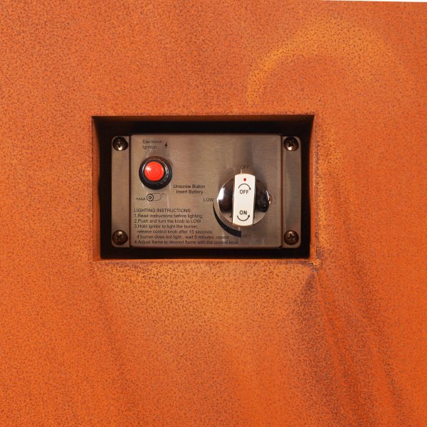 Gasoldriven eldstad i cortenstl | Fr utomhusmilj | Vilhelmina