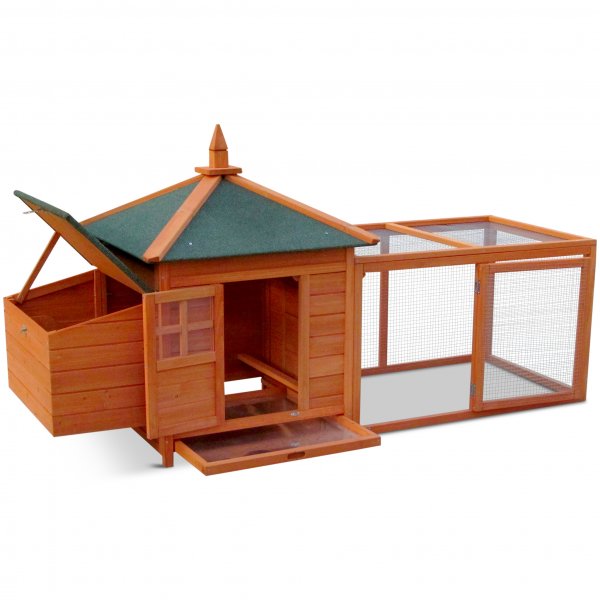 Hnshus med grd & vrprede | Lttstdat | Frdig byggsats | 2x0,73x1m