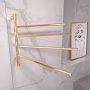 Stor elektrisk handdukstork 63x55x12,5cm | 9007 | Guld