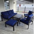 Kundbild Premium loungegrupp i underhållsfritt aluminium | Hamnviken: Bekväma och tjocka dynor.
Bra...