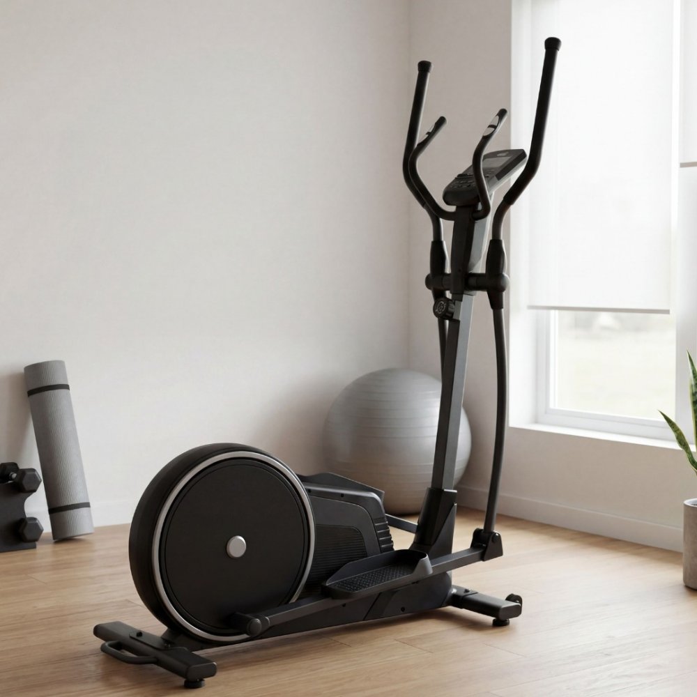 Crosstrainer 8750H 17 stegl&auml;ngd 7 kg sv&auml;nghjul 120 kg maxvikt Svart
