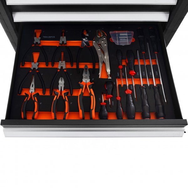 Verktygsvagn med sju ldor