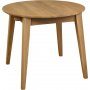 1 Matbord Ø90–130 cm | Utdragbart, oljad ek & oval design | Genova