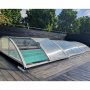 Pooltak 3x6m med sidodrr | Skjutbart - Aluminium