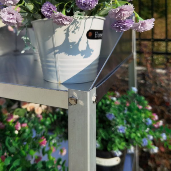 Växthushylla med två nivåer | Aluminium Växthushylla med två nivåer | Aluminium