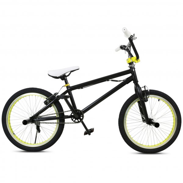 BMX Tornado - 360 gyro med pegs - Svart/neongul