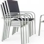 Underhllsfria utembler i hgtryckslaminat & aluminium | Bord & 6 stolar
