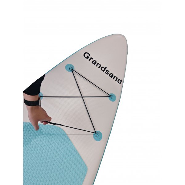 Uppbl�sbar SUP 320 cm | Uppbl�sbar paddle board | Stabil & h�llbar | Bl�/Gul