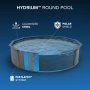 Bestway Hydrium pool ovan mark �7,32 m � 132 cm djup | St�lpool (561RP)