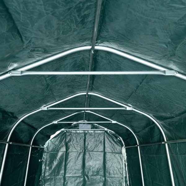 Garagetält 2,4x6m | 14,4m² - 500g/m² | PVC - Grön Garagetält 2,4x6m | 14,4m² - 500g/m² | PVC - Grön