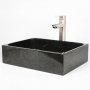 Tvttstll 45x35cm | Svart natursten | Unika skiftningar