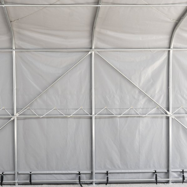 Lagert�lt 7x14m | 3,8m h�jd | 98m� 620g/m� | Med takpanel | PVC - Gr�