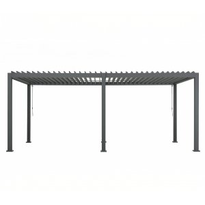 Pergola 6x3 m | justerbart lamelltak | Aluminiumram | Grå Pergola 6x3 m | justerbart lamelltak | Aluminiumram | Grå