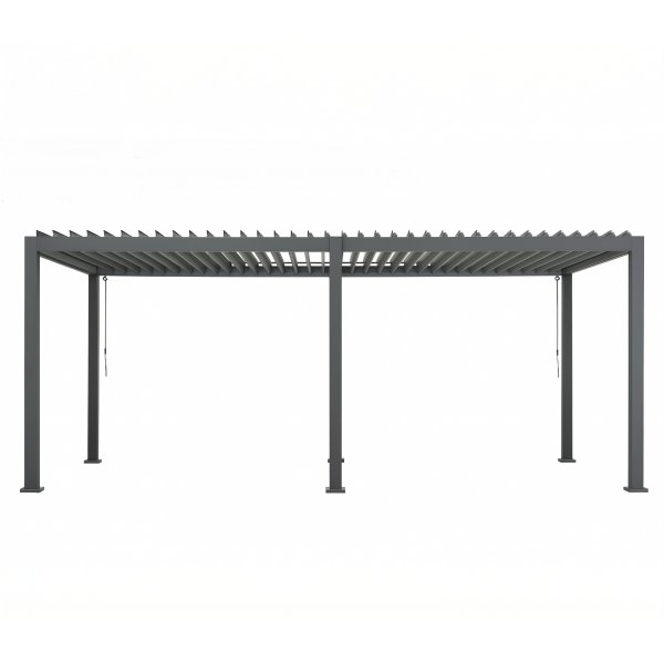 Pergola 6x3 m | justerbart lamelltak | Aluminiumram | Gr