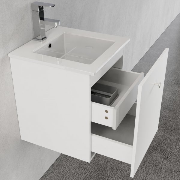 Liten kommod 40cm | Nedsänkt handfat | Vilmer vit Liten kommod 40cm | Nedsänkt handfat | Vilmer vit