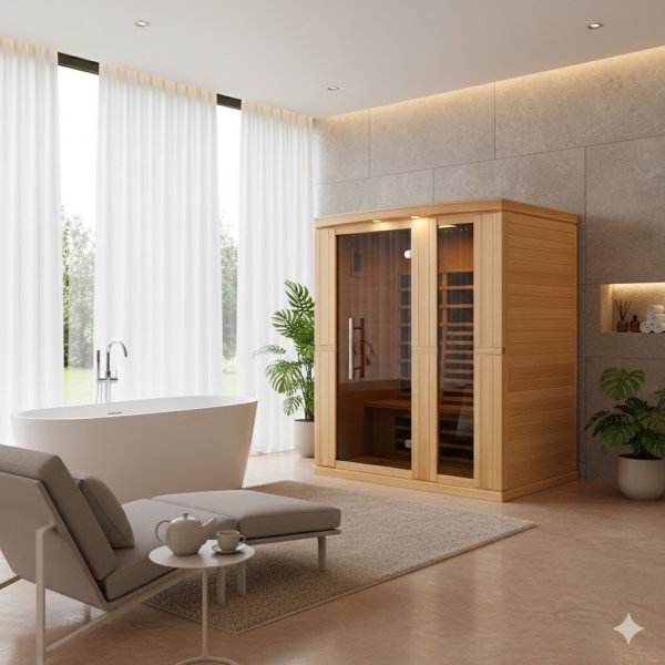 IR-bastu för 2-4 personer | Fullhöjd 195 cm | Tammerfors IR-bastu för 2-4 personer | Fullhöjd 195 cm | Tammerfors