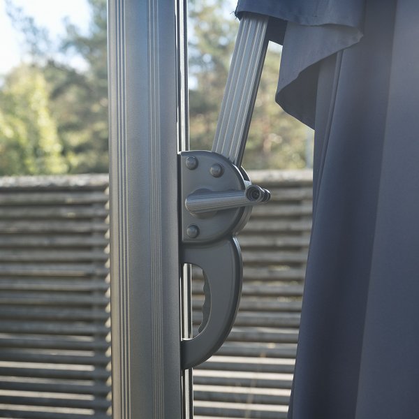 Rektangulrt premiumparasoll 3x4m med vev | Bl