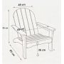 Adirondack-stol i teak – Klassisk trädgårdsstol för uteplats & altan | 95 cm hög rygg Adirondack-stol i teak – Klassisk trädgårdsstol för uteplats & altan | 95 cm hög rygg