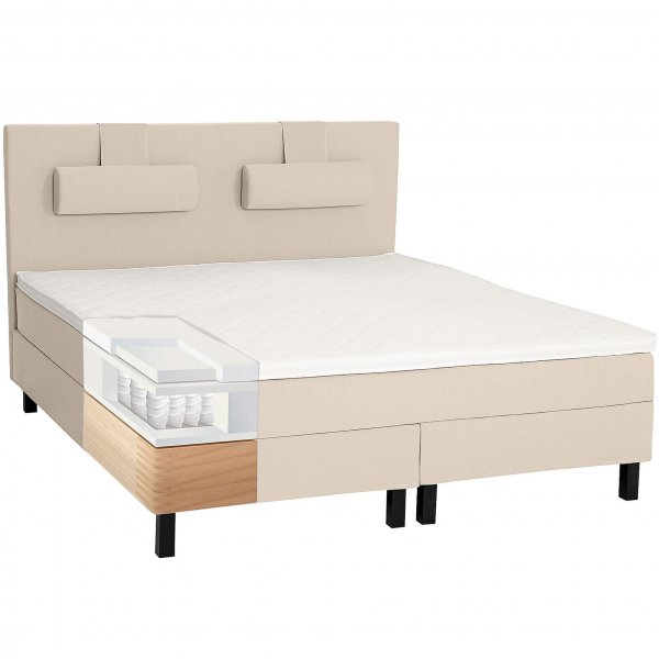 Kontinentalsäng 180x200cm | Lucky - Beige | Utan gavel Kontinentalsäng 180x200cm | Lucky - Beige | Utan gavel