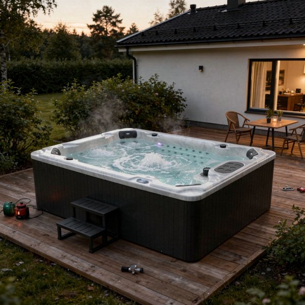 Spabad Orion 8–10 personer | Lucite® akryl, Balboa® system & 125 jets Spabad Orion 8–10 personer | Lucite® akryl, Balboa® system & 125 jets