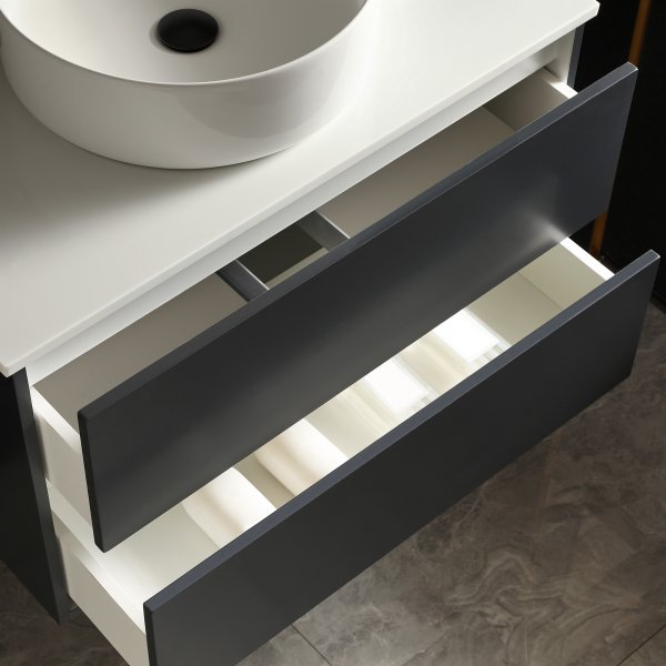 Badrumsmöbel 80cm | Kommod & LED-spegel med dimmer | Virga Badrumsmöbel 80cm | Kommod & LED-spegel med dimmer | Virga