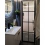 Nanobehandlad duschdrr 70x200cm | 6mm skerhetsglas | Svart