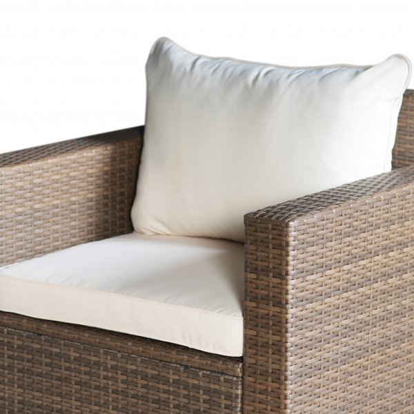 Loungegrupp utemöbler | Brun konstrotting | Huvudskär Loungegrupp utemöbler | Brun konstrotting | Huvudskär