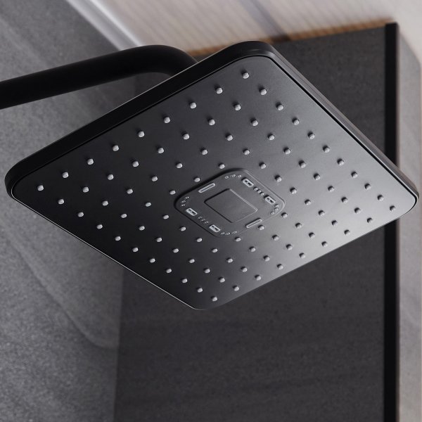 Takduschset med LED-display | Svart Takduschset med LED-display | Svart