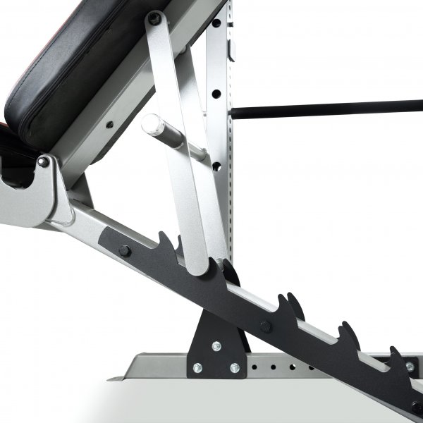 Skivstångsställning med träningsbänk Skivstångsställning med träningsbänk