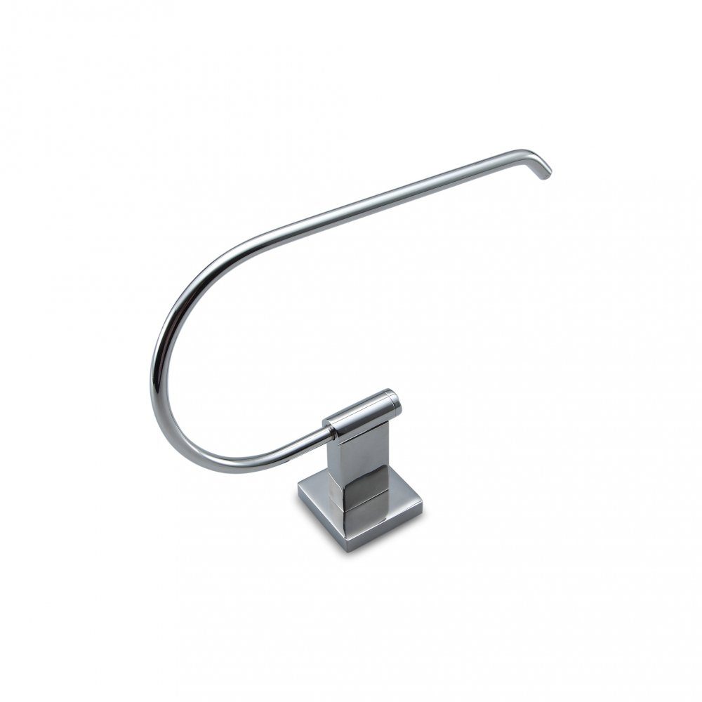 Handdukshängare BK-511 Silver | En enkel och modern handdukshängare i en böjd, halvöppen design. Passar perfekt för de mindre handdukarna intill