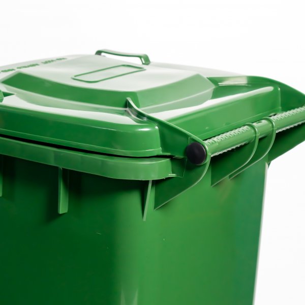 Soptunna/Sopk�rl 120 liter med lock | Gr�n
