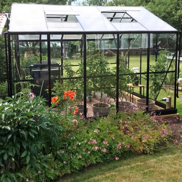 Växthus 8,0m² | 4mm säkerhetsglas | 5 års stormgaranti Växthus 8,0m² | 4mm säkerhetsglas | 5 års stormgaranti