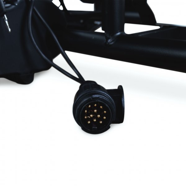 Cykelhllare bil fr elcykel med lyse | 2 cyklar | Kapacitet 60kg