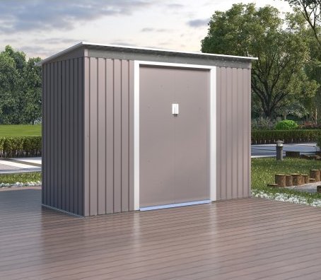 Sky B Plåtförråd 3,16 m² – Galvaniserat Stål | Polykarbonat-Taklucka | Skjutdörrar Sky B Plåtförråd 3,16 m² – Galvaniserat Stål | Polykarbonat-Taklucka | Skjutdörrar