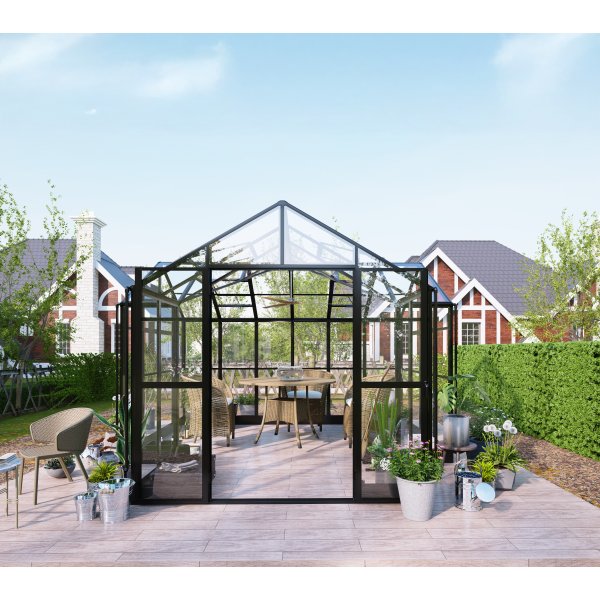 T-format vxthus 12,4 m | 4 mm skerhetsglas & 6 mm kanalplast | 15 rs ramgaranti