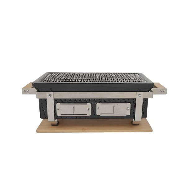 Japansk Hibachi Grill | Fyrkantig bordsgrill i keramik | 402217 cm