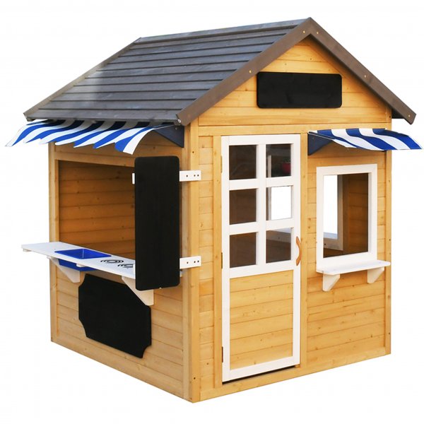 Lekstuga i trä 1,5m² med kök/café | Komplett byggsats Lekstuga i trä 1,5m² med kök/café | Komplett byggsats