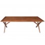 Matbord i brunbetsat tr | 220x100 cm | Oxford