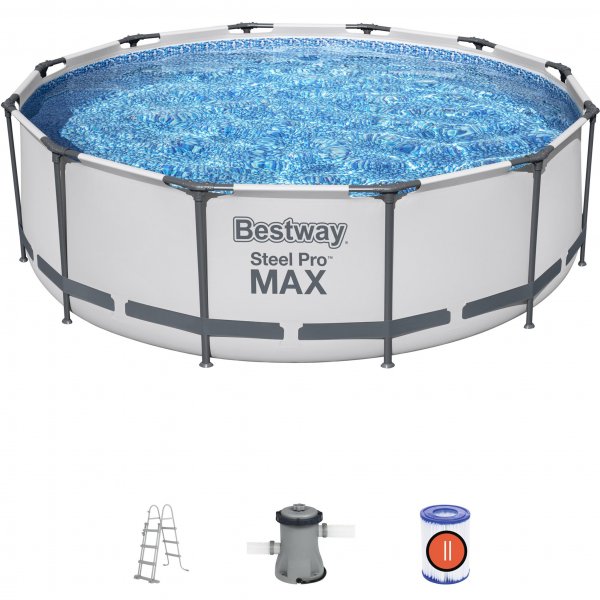 Bestway pool ovan mark �3,66m - 1m djup | Steel Pro MAX (56418)